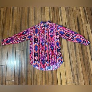 Mens Wrangler Aztec flannel